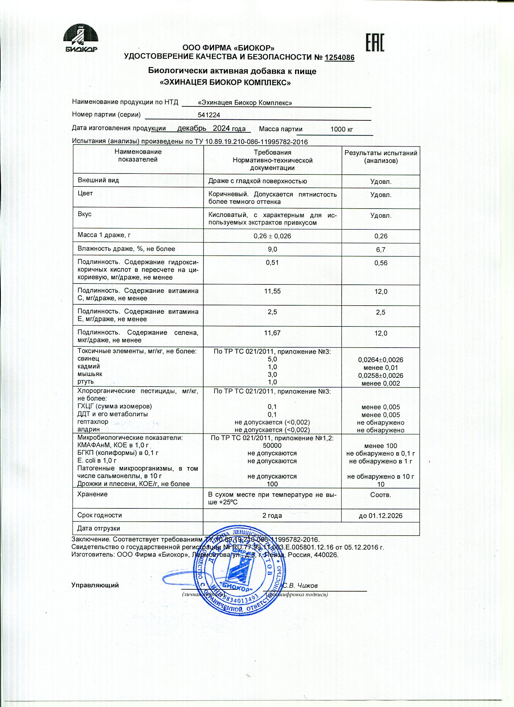 Паспорт №122024